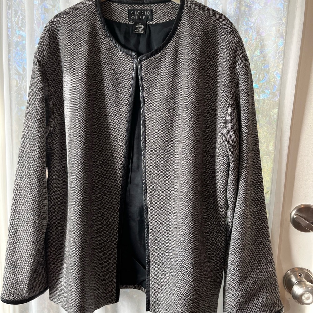 Classic Sigrid Olsen Tweed Wool/Silk Blend Blazer